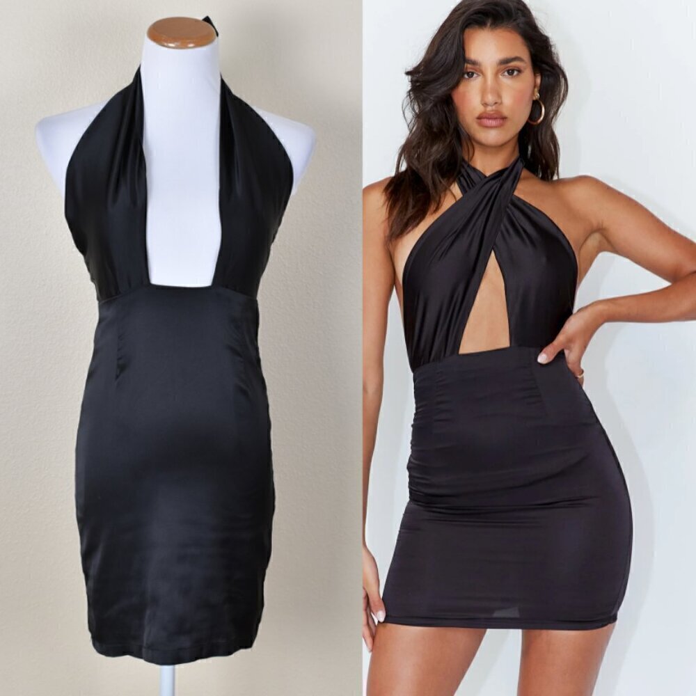 Princess Polly Kristin Criss Cross Halter Dress 6